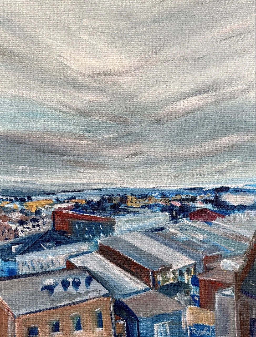 Overlooking Charleston - Acrylic - 16x20" - 2025