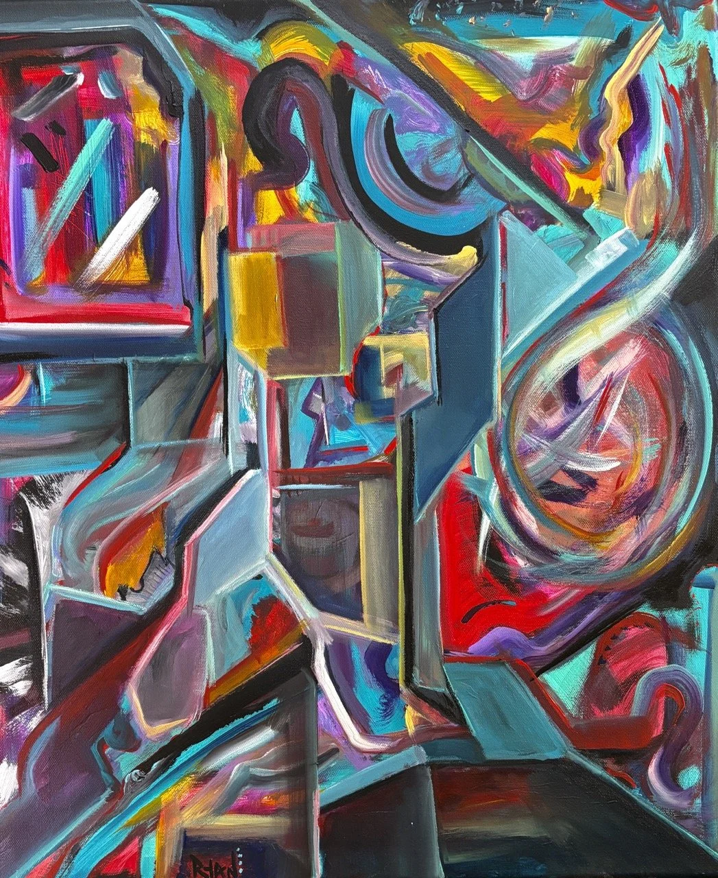 Ingredients of Instinct - Acrylic - 20x24" - 2023/2025