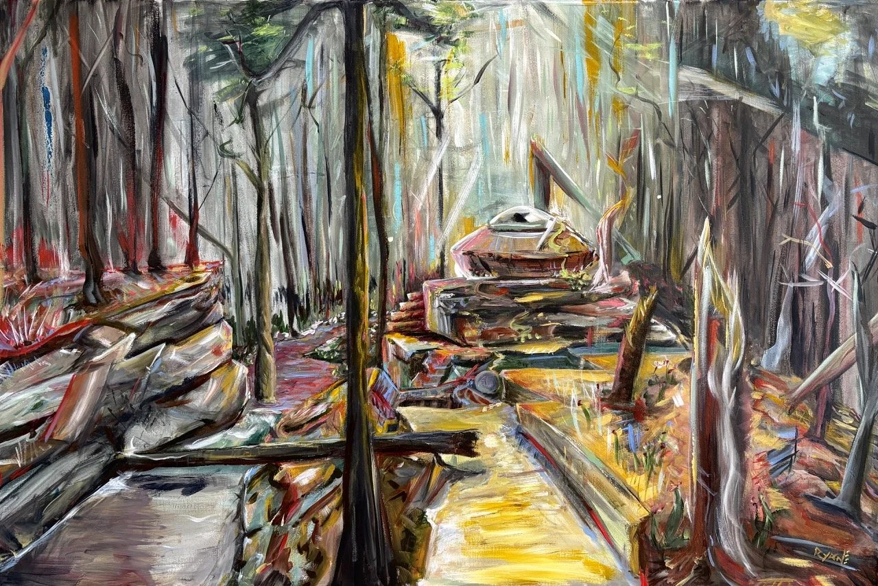 A Forest That No Man Has Ever Seen - Acrylic - 24x36" - 2024