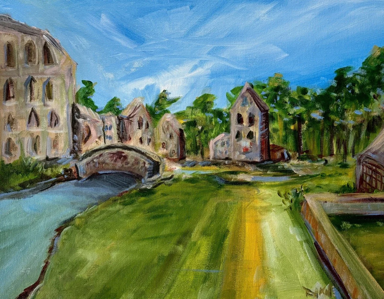 Castle Somewhere - Acrylic - 18x24" - 2024