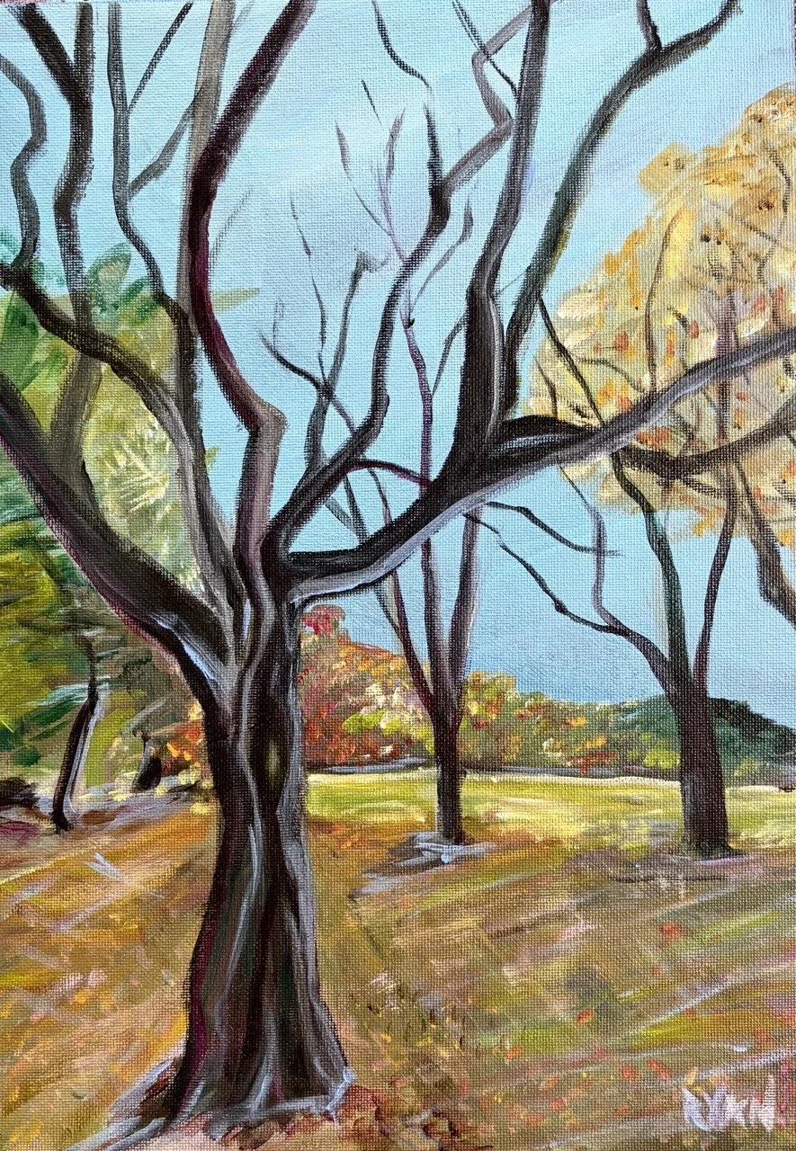 Hole 10 (Tinicum Park) - Acrylic - 12x16" - 2024