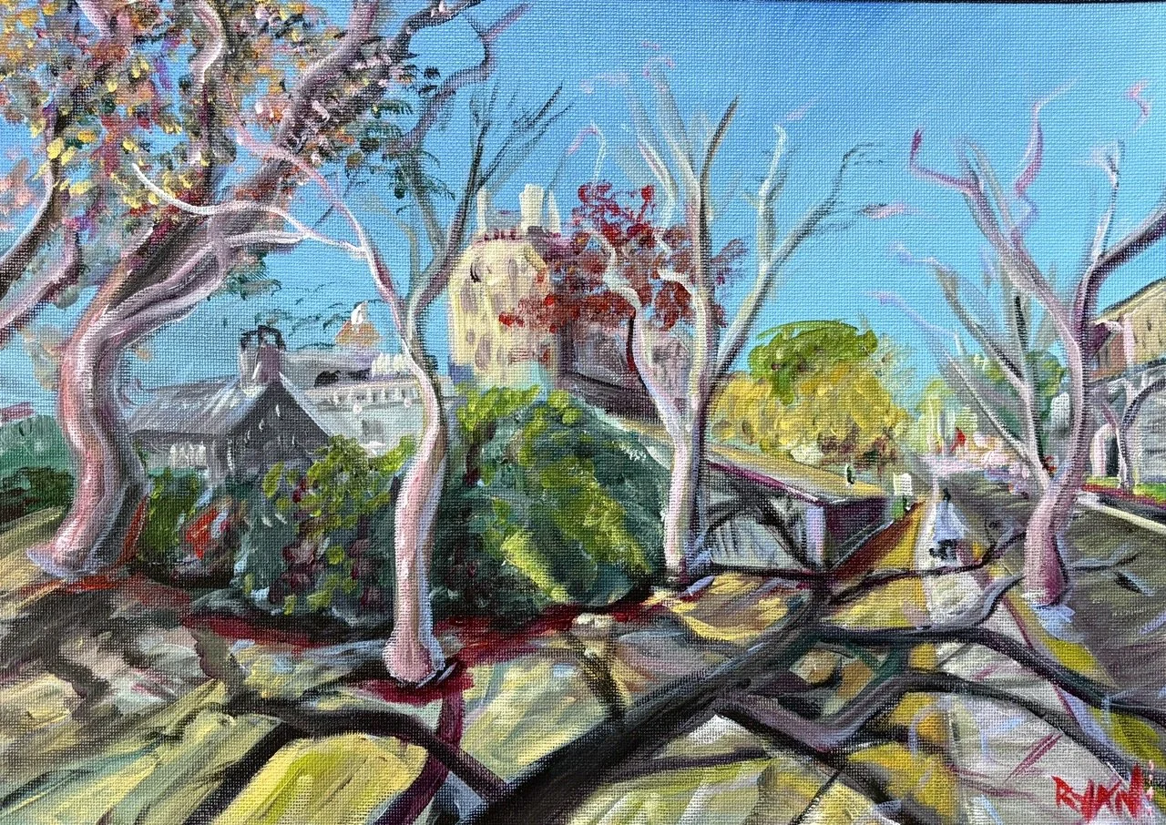 Mercer After The Barnes - Acrylic - 12x16" - 2024