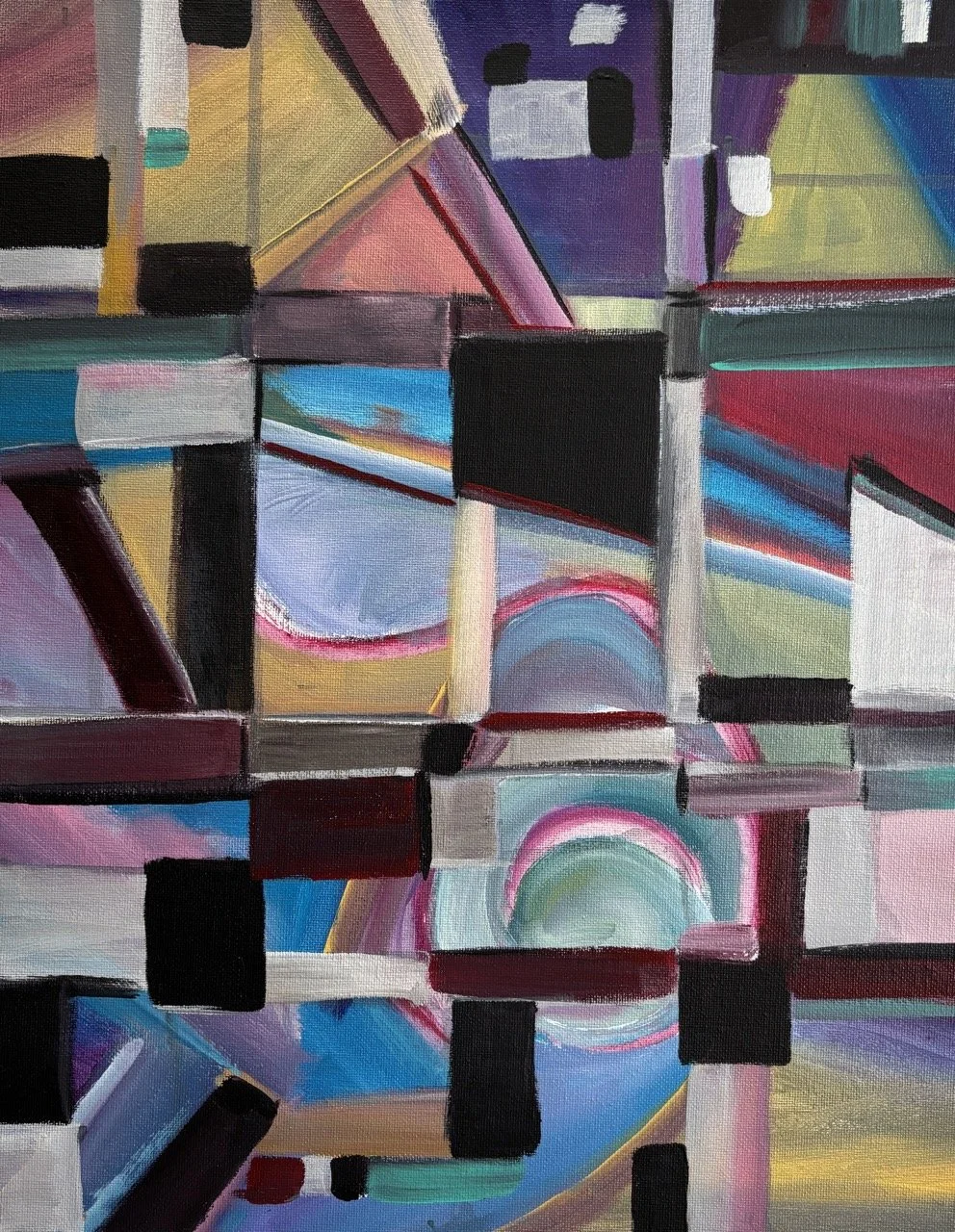 Sliding Puzzle - Acrylic - 18x24" - 2024