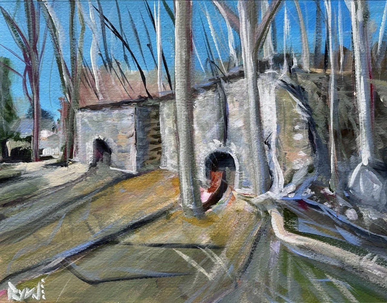The Old Kilns - Acrylic on Paper - 11x14" - 2025