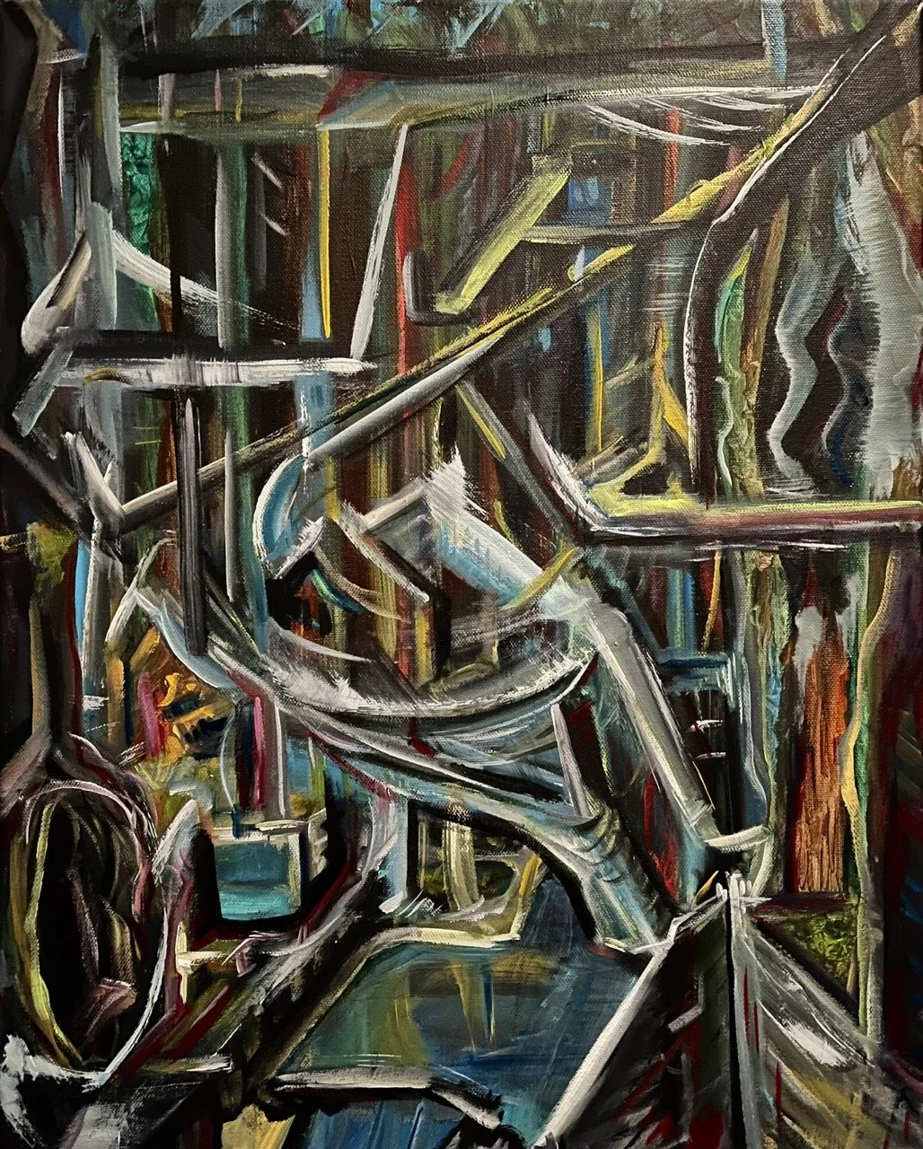 Jungle Abstraction - Acrylic - 16x20" - 2023