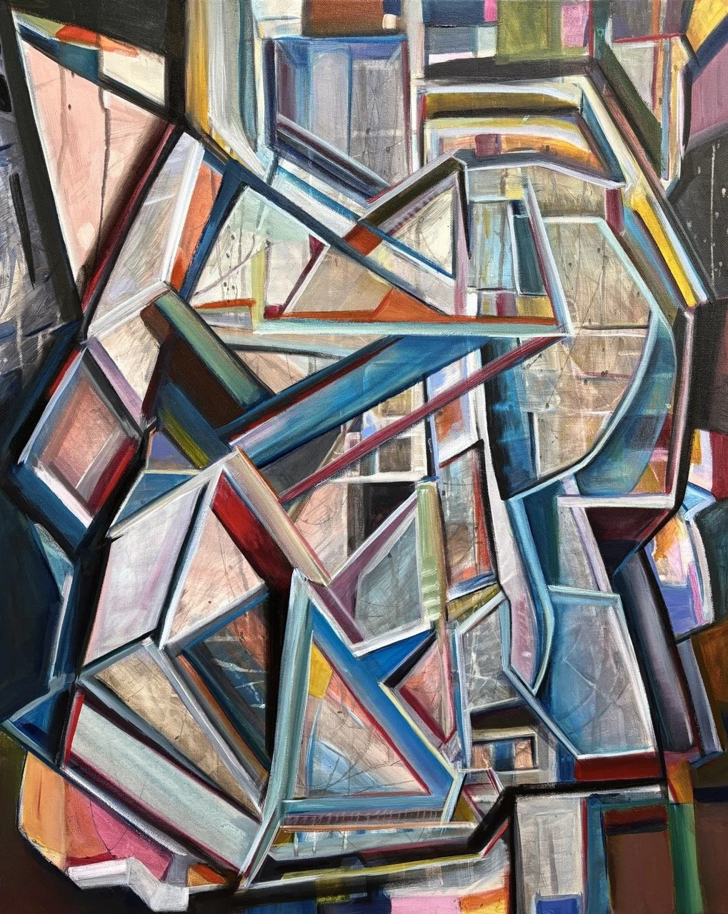 Future Ancient Tablet - Acrylic - 24x30" - 2025