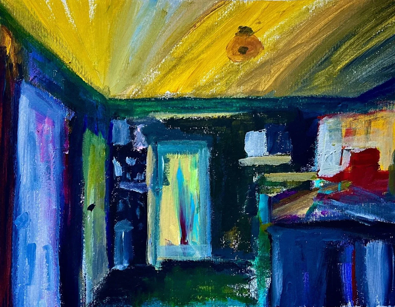 The Kitchen - Acrylic on Paper - 11x14" - 2023
