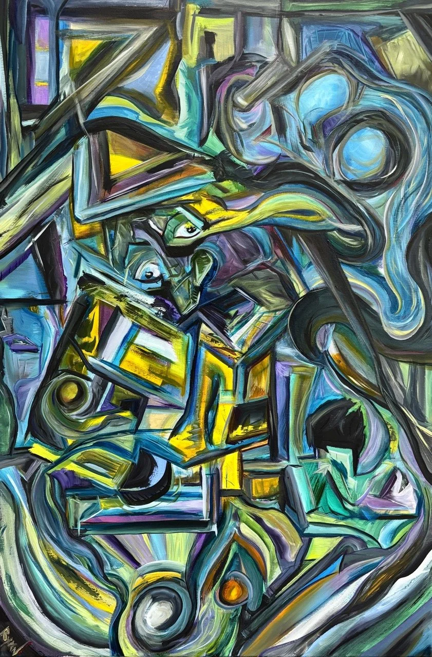 Sleep Paralysis - Acrylic - 24x36" - 2024