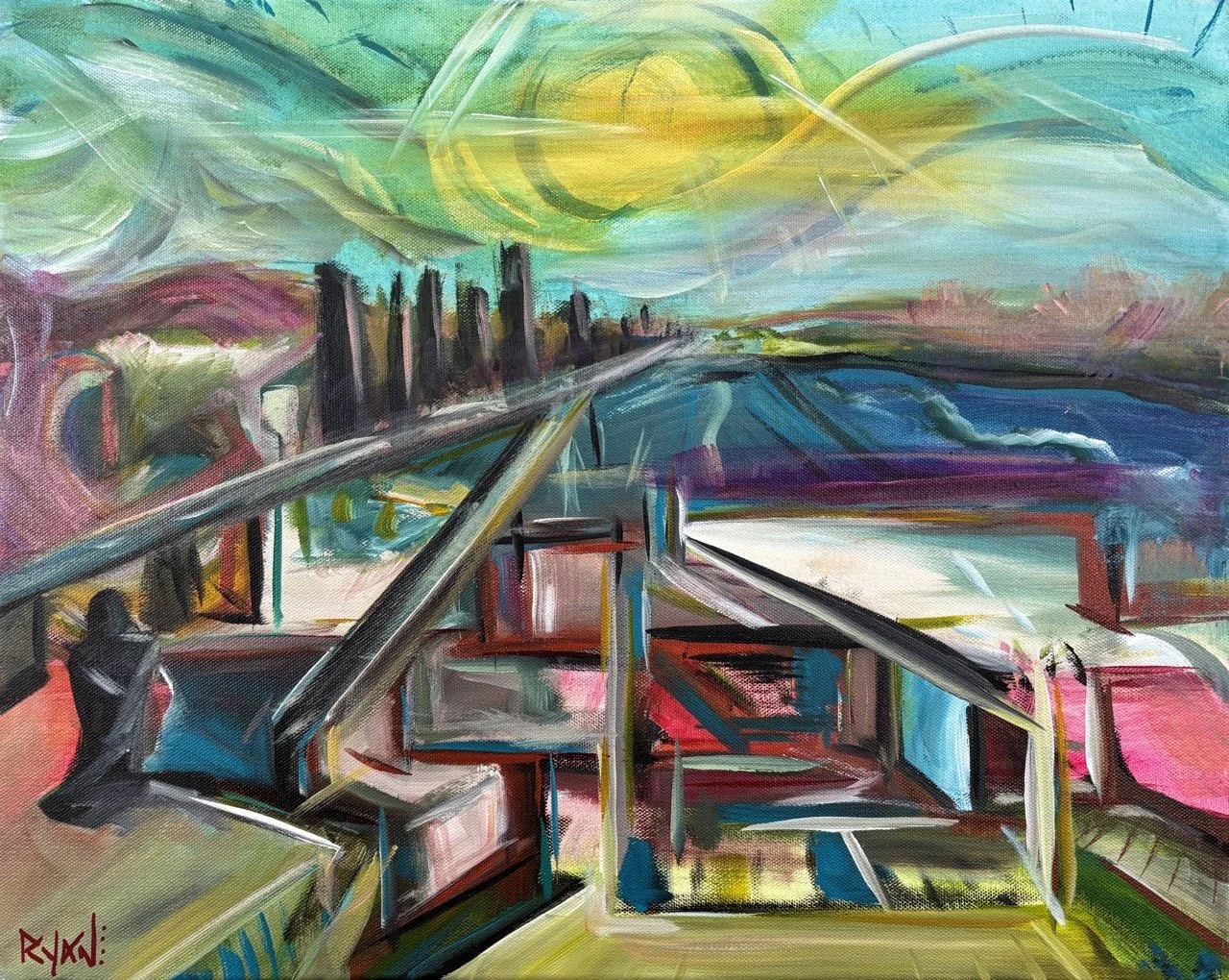 Untitled - Acrylic - 16x20" - 2024