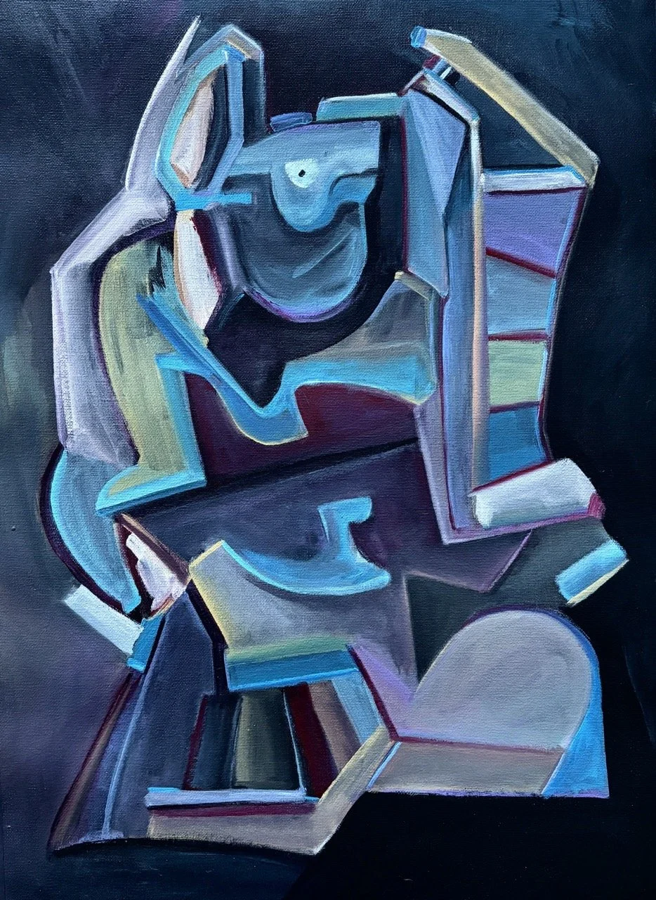 Suspended Abstraction #5 - Acrylic - 18x24" - 2024