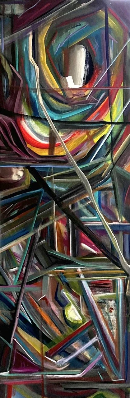 Quantum Web - Acrylic - 12x36" - 2024