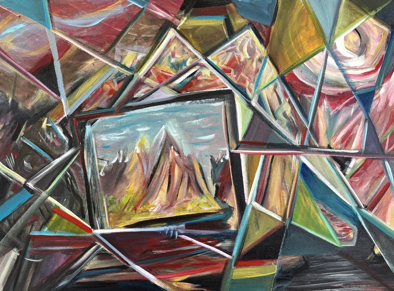 Behind The Scenery - Acrylic - 18x24" - 2025