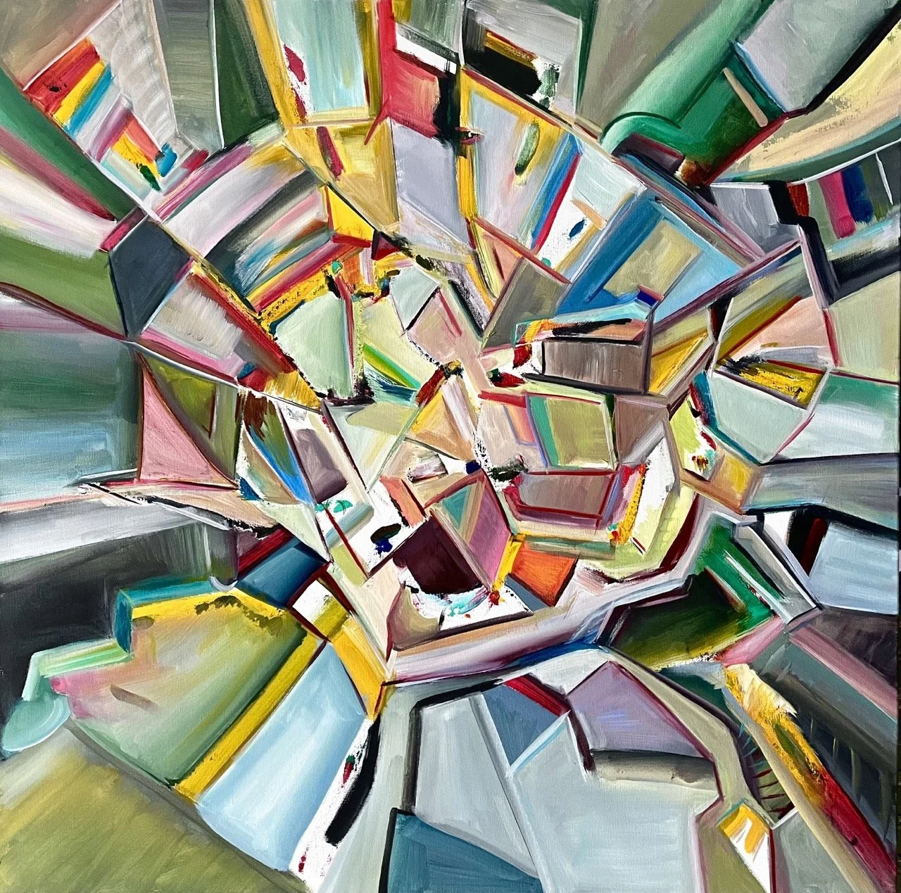 Combustion #1 - Acrylic - 30x30" - 2024