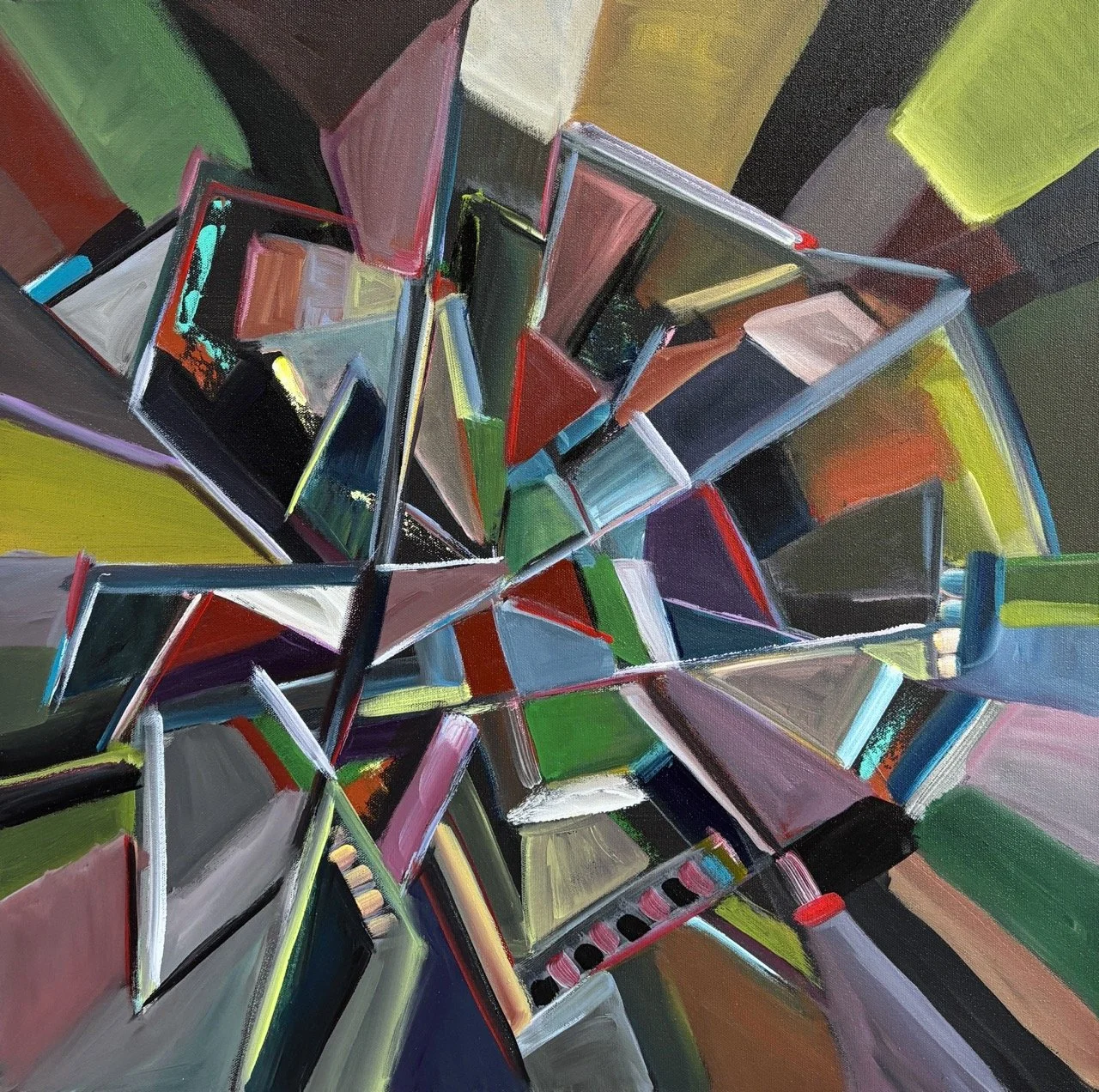 Combustion #10 - Acrylic - 24x24" - 2025