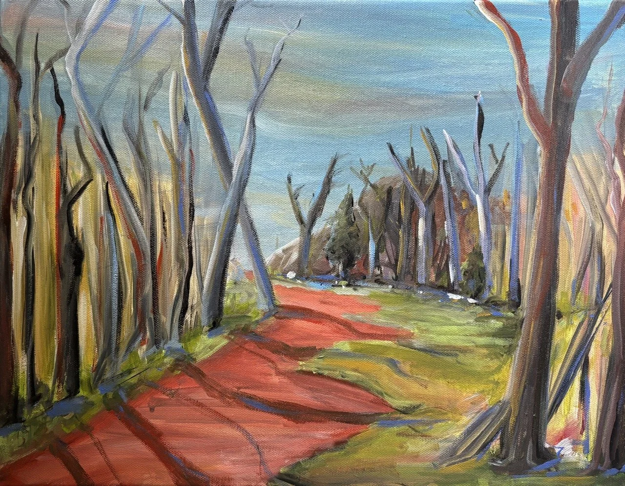 Movie Set - Acrylic - 14x18" - 2024