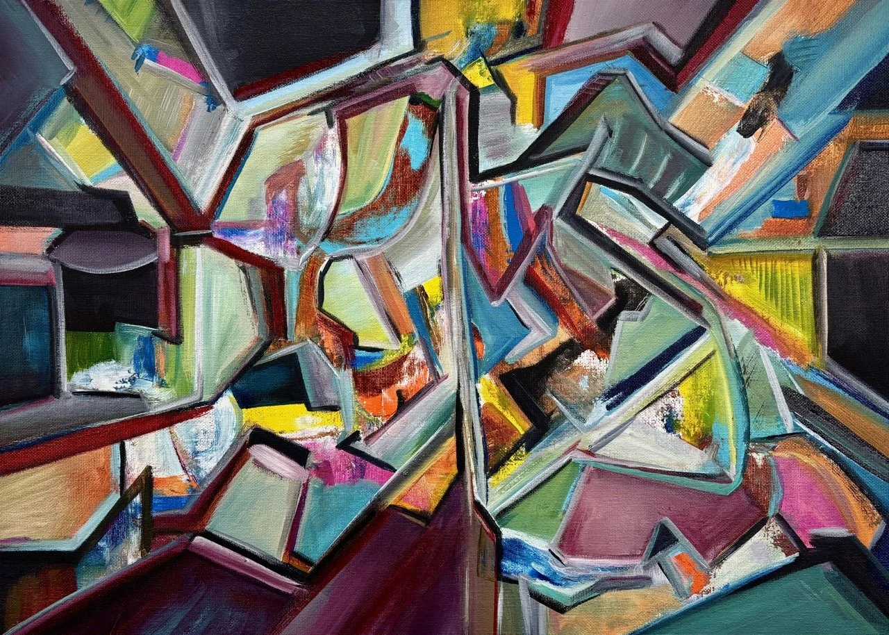 Left/Right Brain - Acrylic - 18x24" - 2025