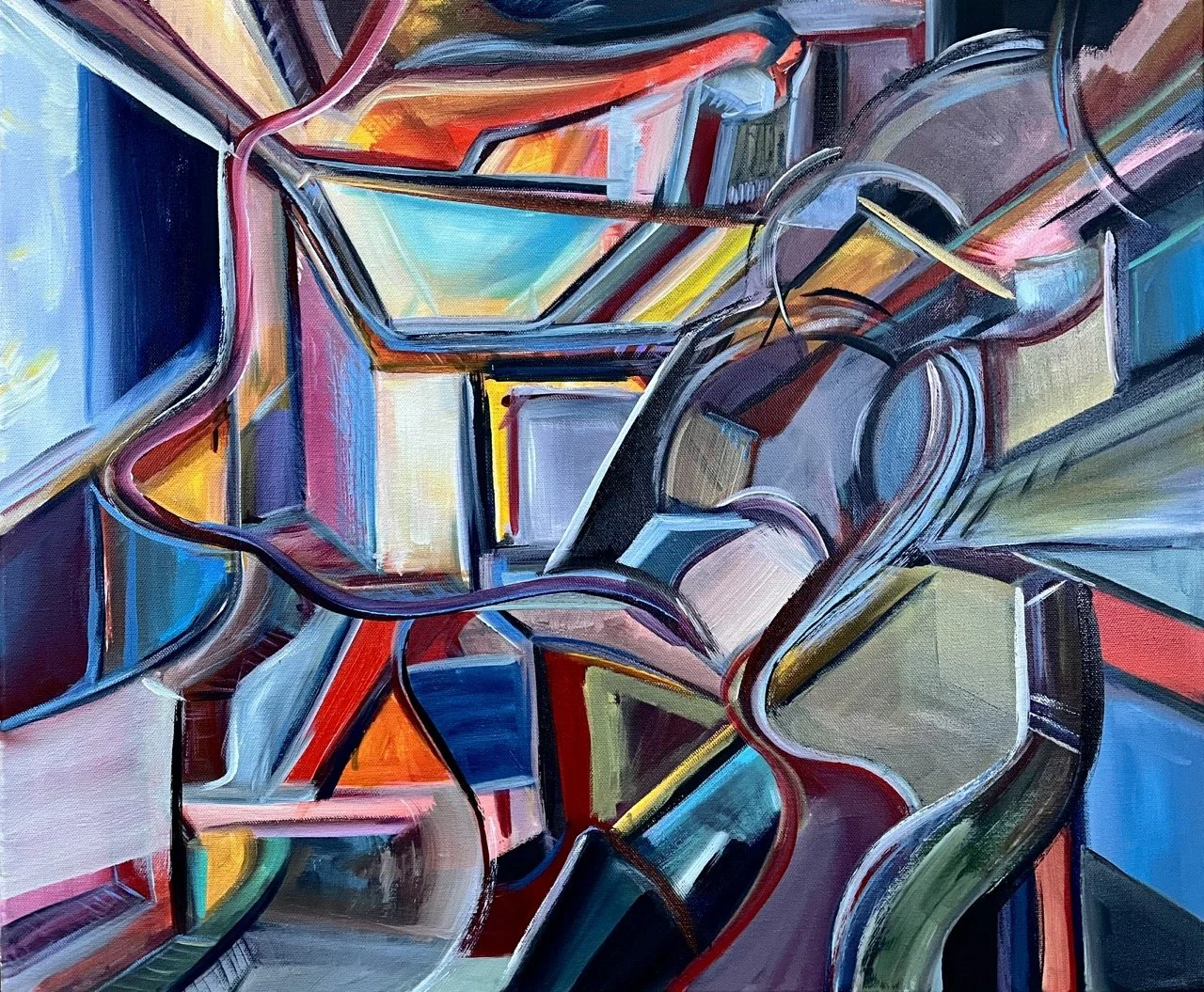 The Couch Potato - Acrylic - 20x24" - 2024
