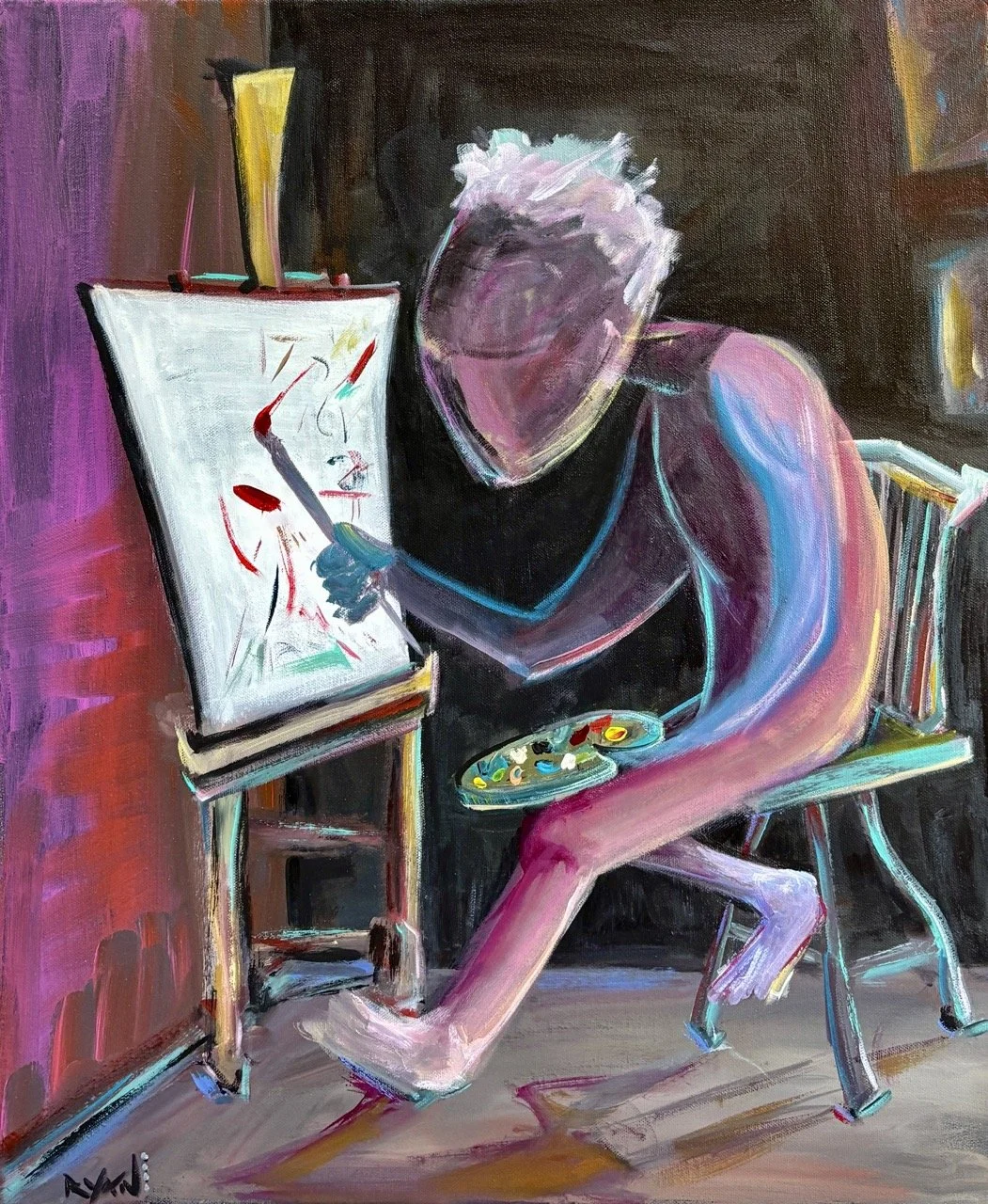 The Artist - Acrylic - 20x24" - 2025