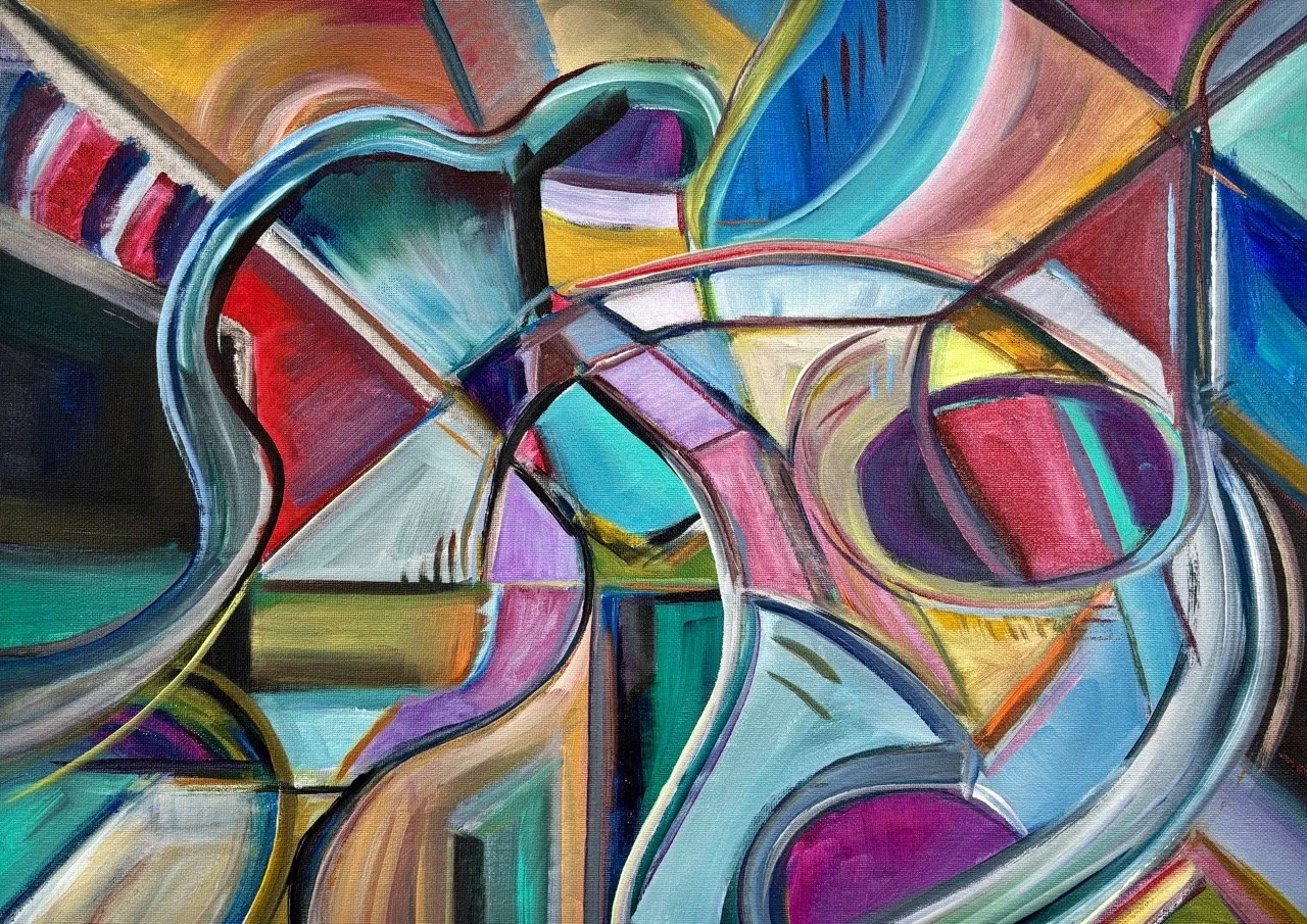 Sound & Color - Acrylic - 18x24" - 2024