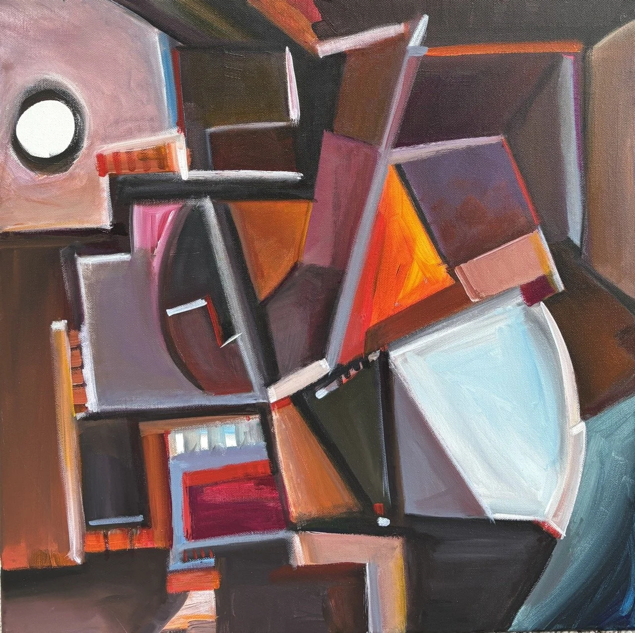 Fragmented, Arpeggiated - Acrylic - 20x20" - 2025