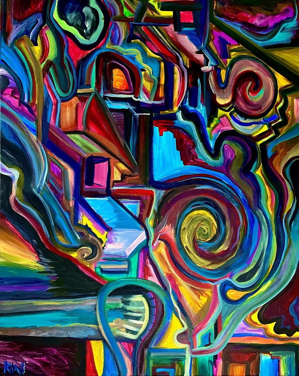 Projections - Acrylic - 24x30" - 2023