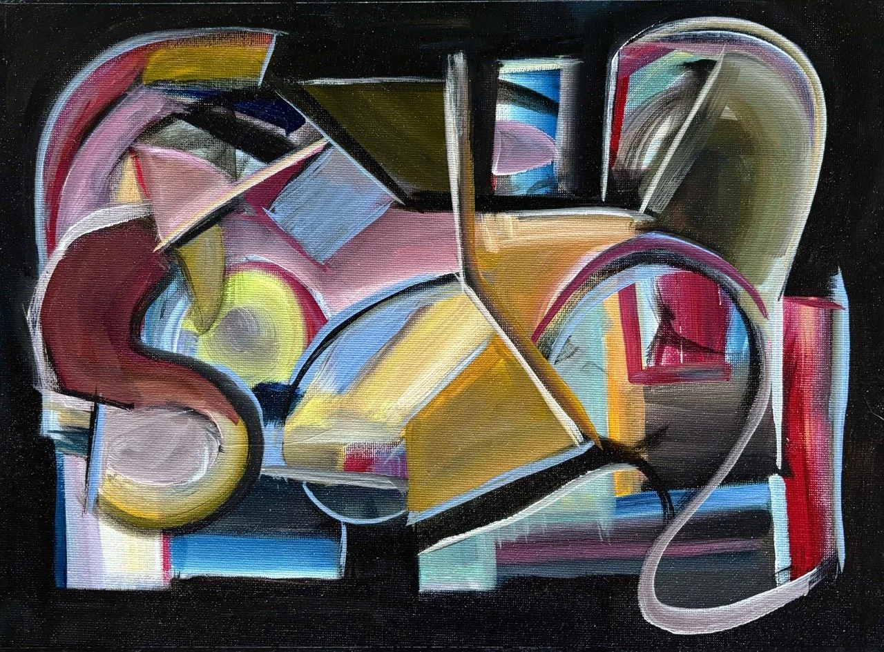 Suspended Abstraction #11 - Acrylic - 12x16" - 2025