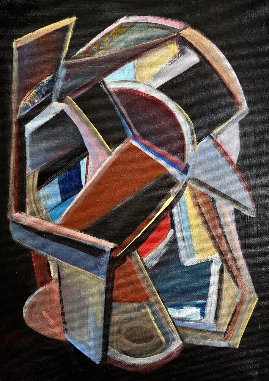 Suspended Abstraction #13 - Acrylic - 12x16" - 2025