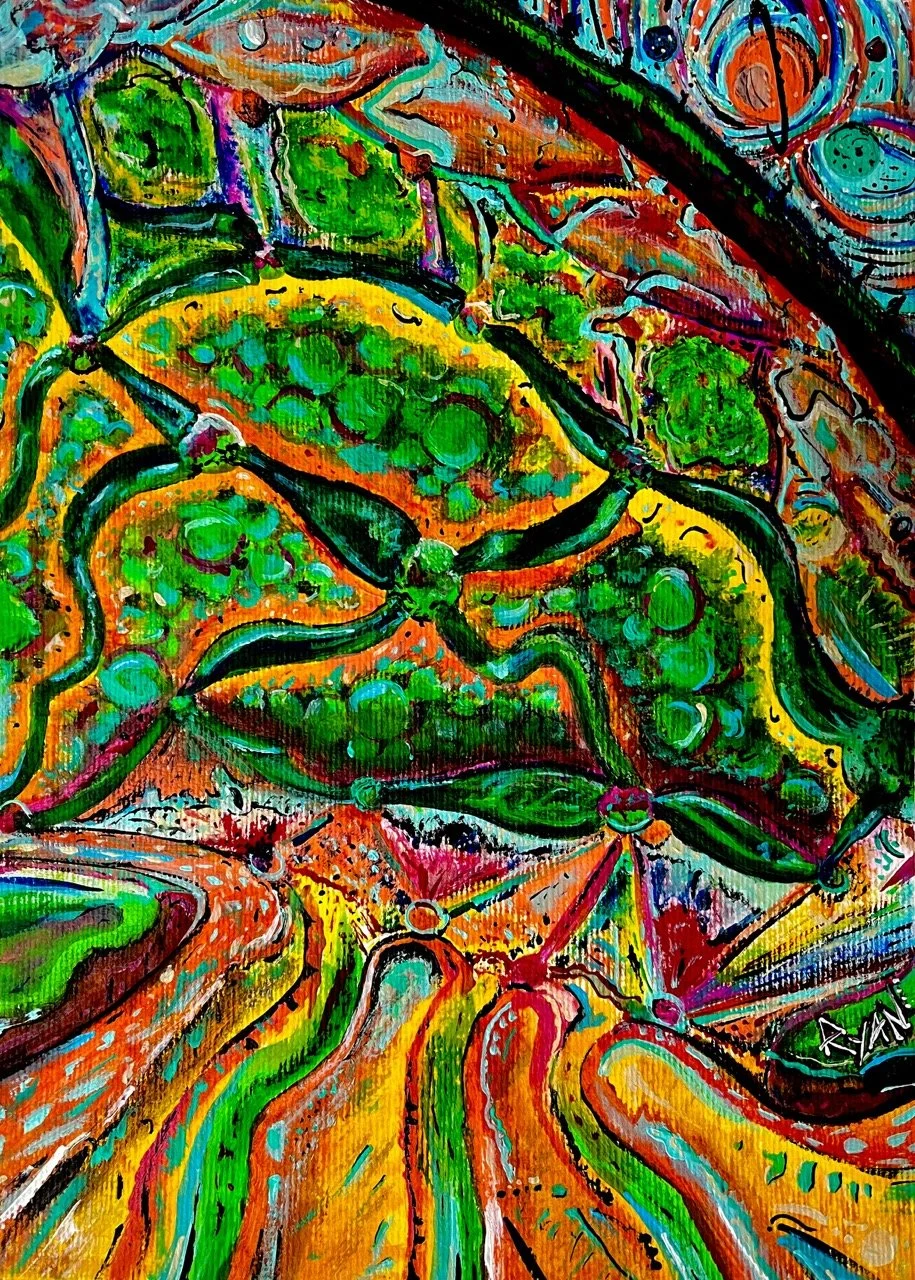 What's Inside? - Acrylic on Paper - 9x12" - 2023