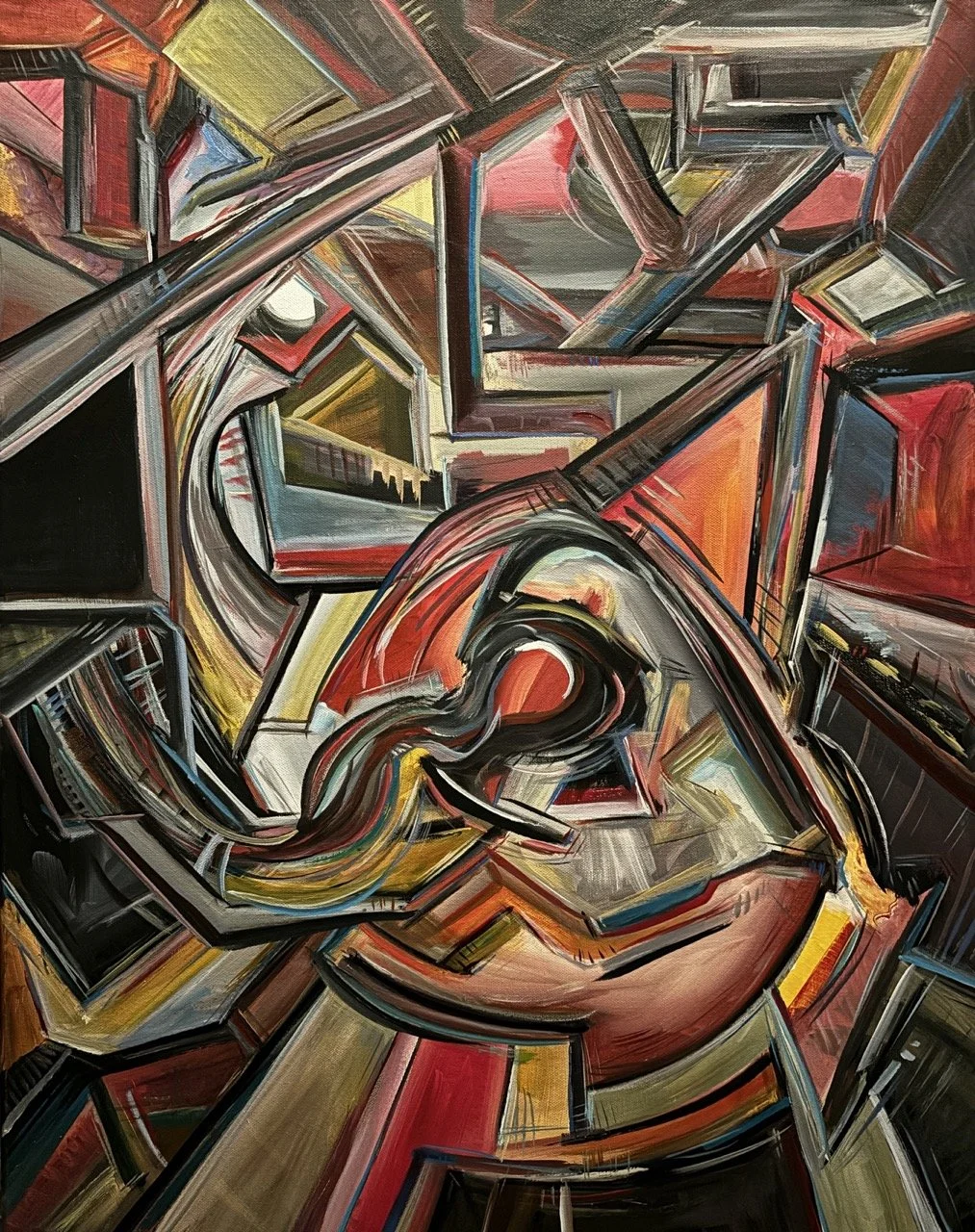 Carbon Data - Acrylic - 22x28" - 2024