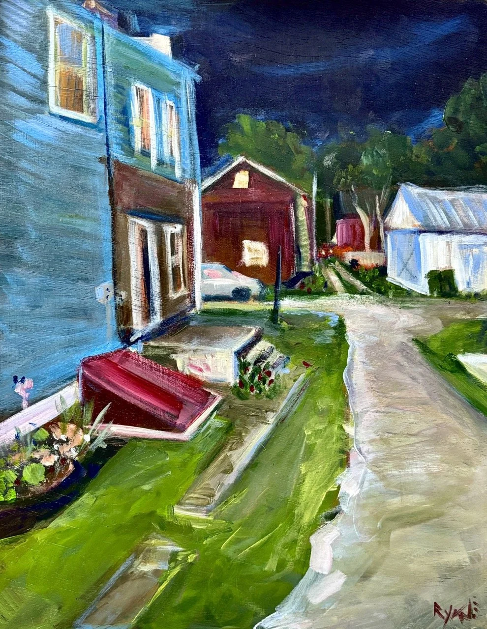 The Alley - Acrylic on Panel - 11x14" - 2025