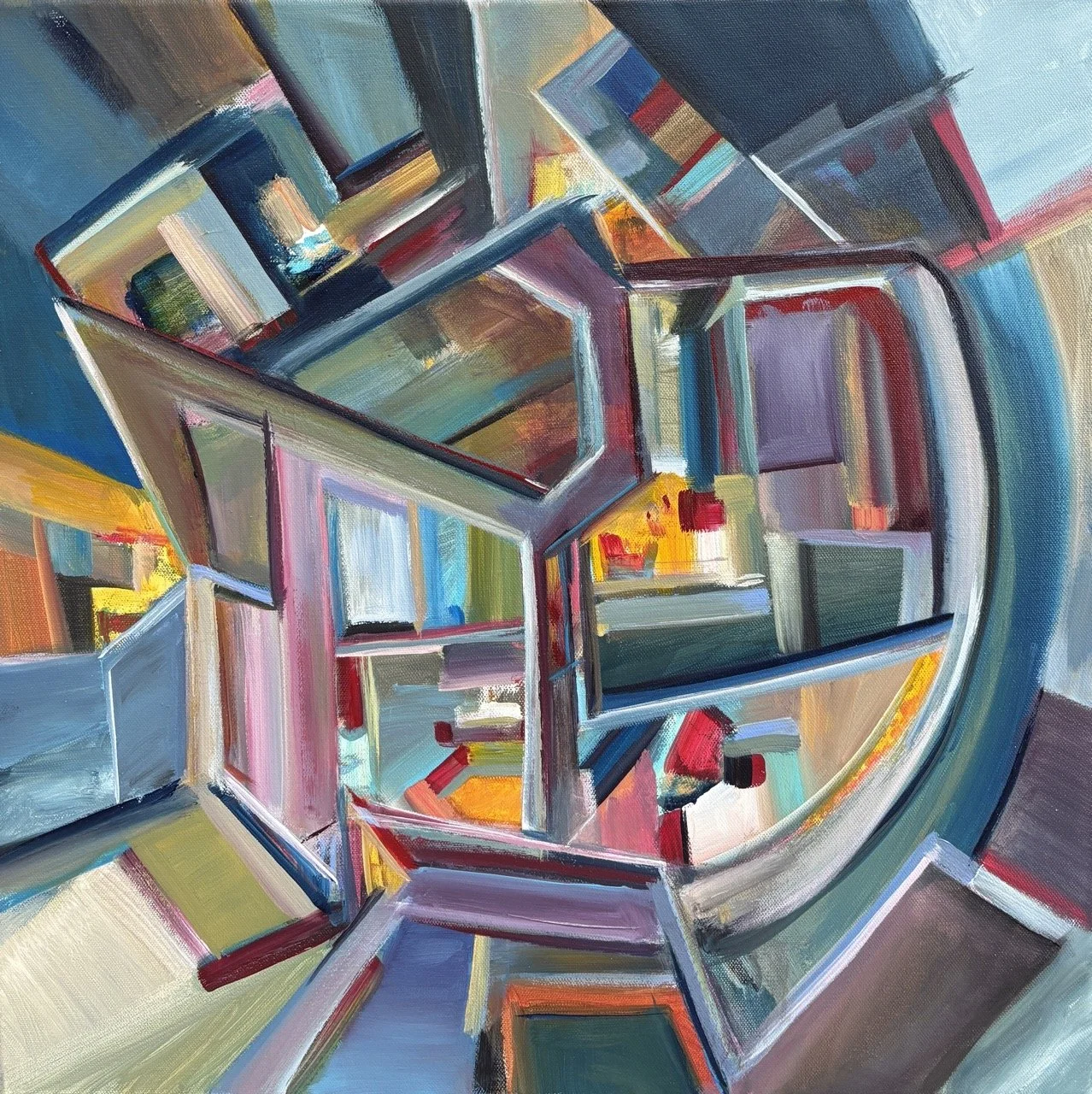 Home Is Where I Wanna Be - Acrylic on Canvas - 20x20" - 2025
