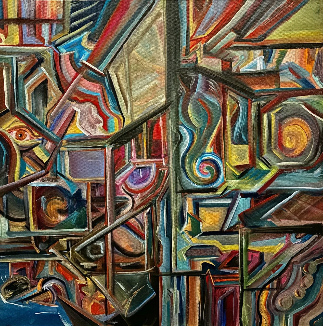 Deconstruction - Acrylic - 24x24" - 2023/2024