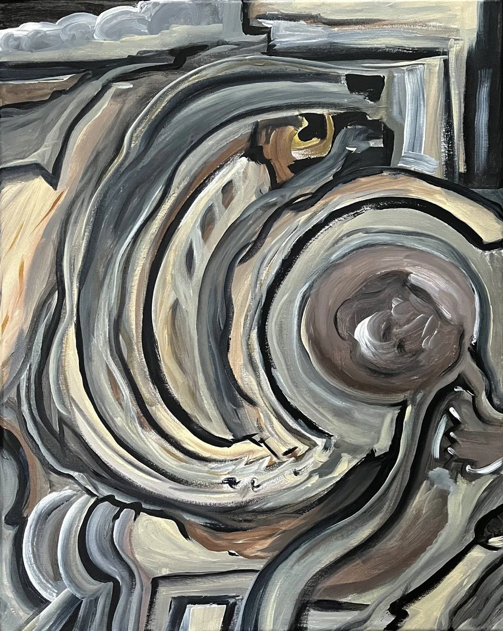 Embryo - Acrylic - 16x20" - 2023