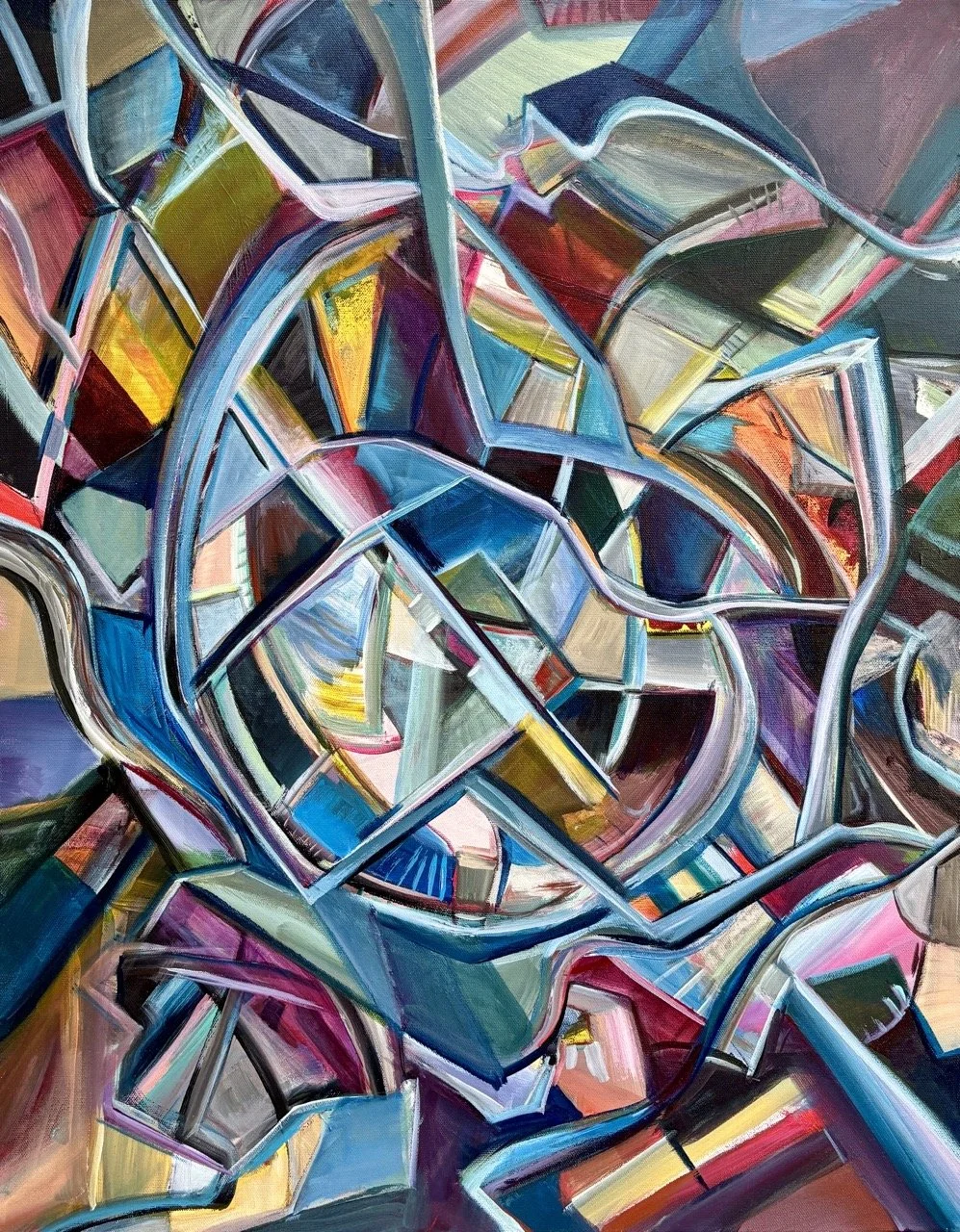 Neural Network - Acrylic - 22x28" - 2024