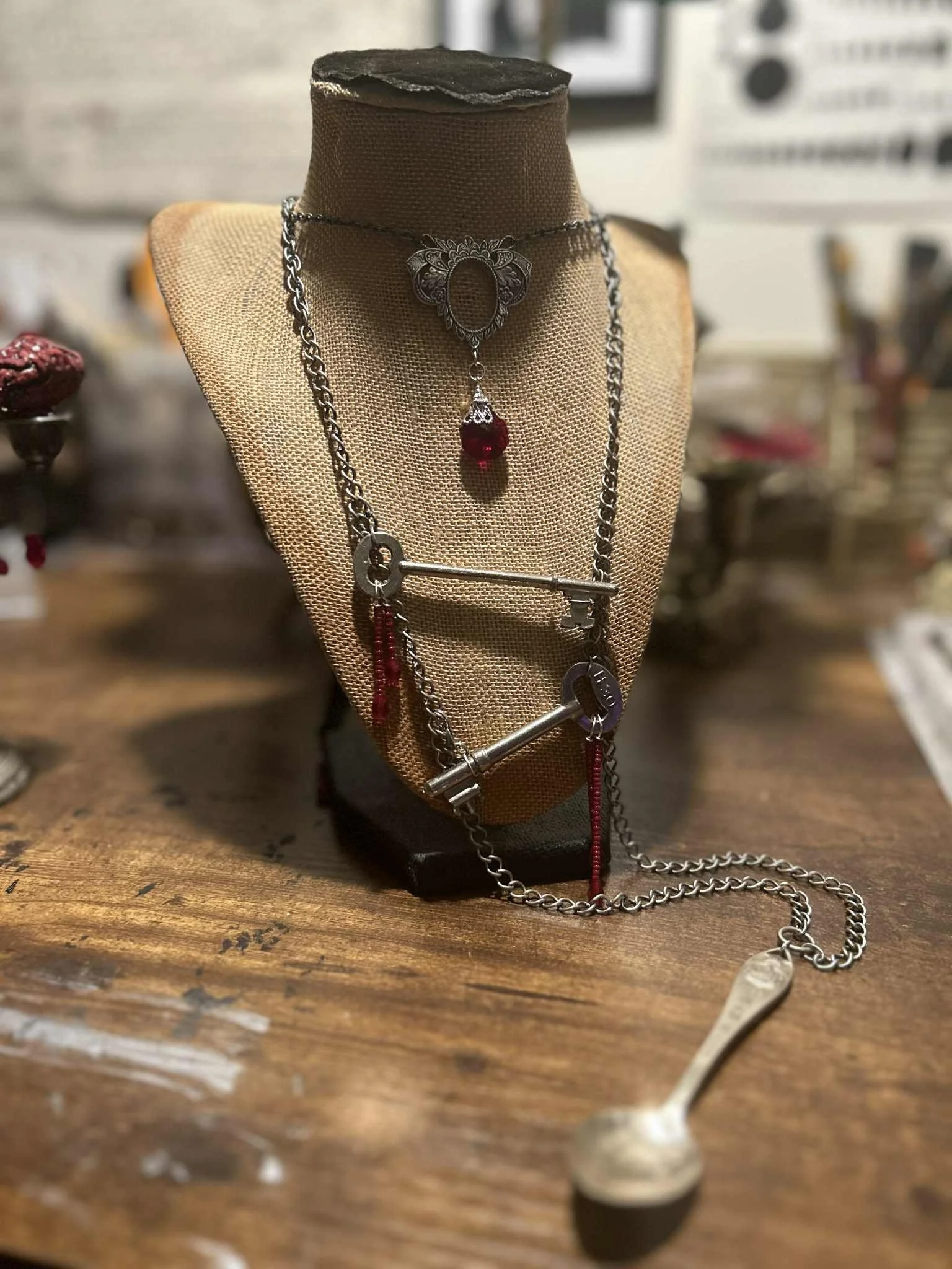 Spoonie Art Necklace / Wall Jewelry