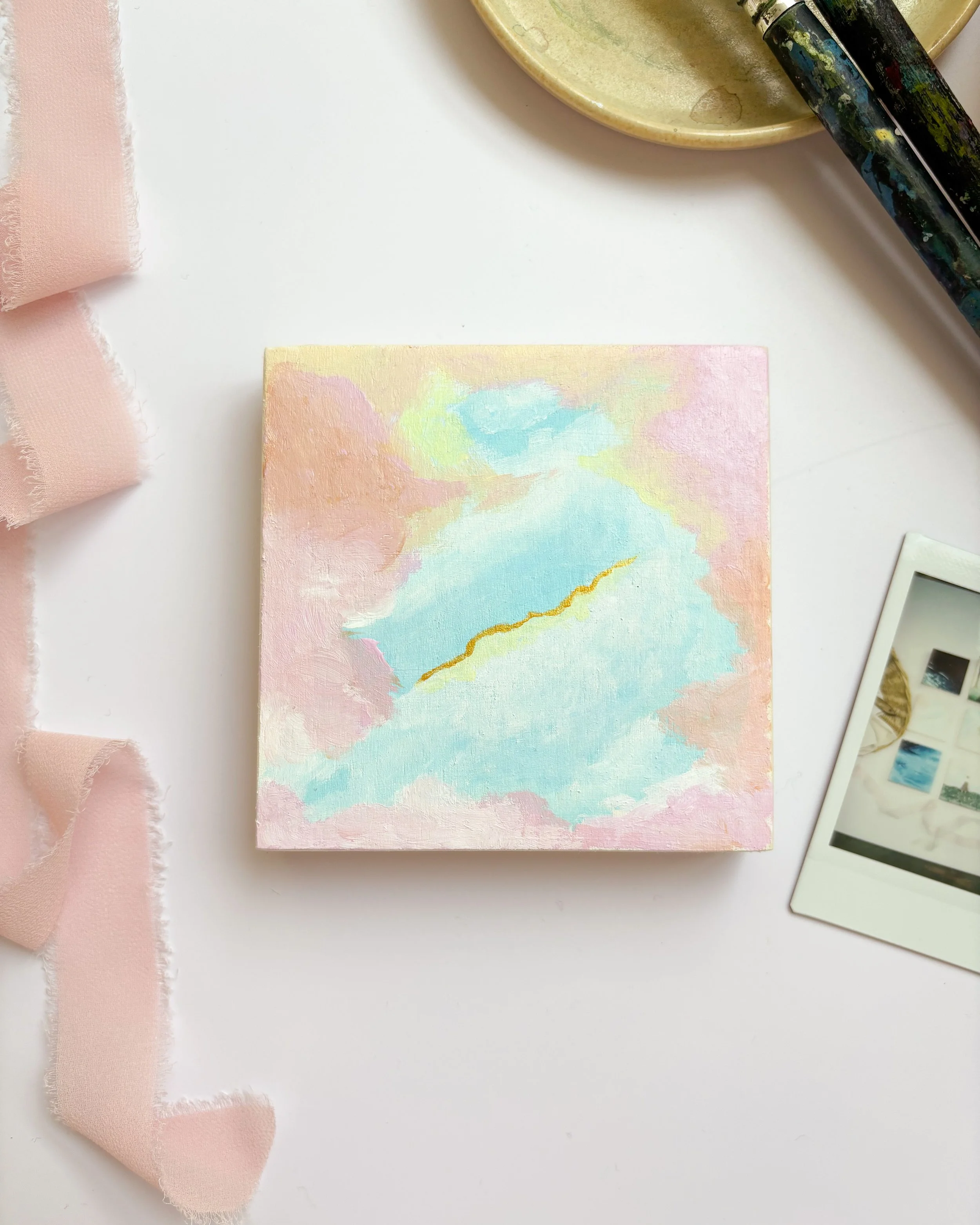 Gold Lining - Original Acrylic Painting