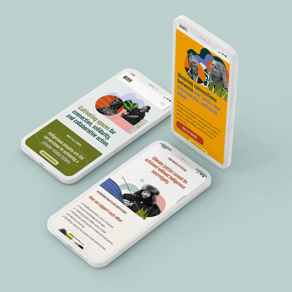 Woven Project website design
