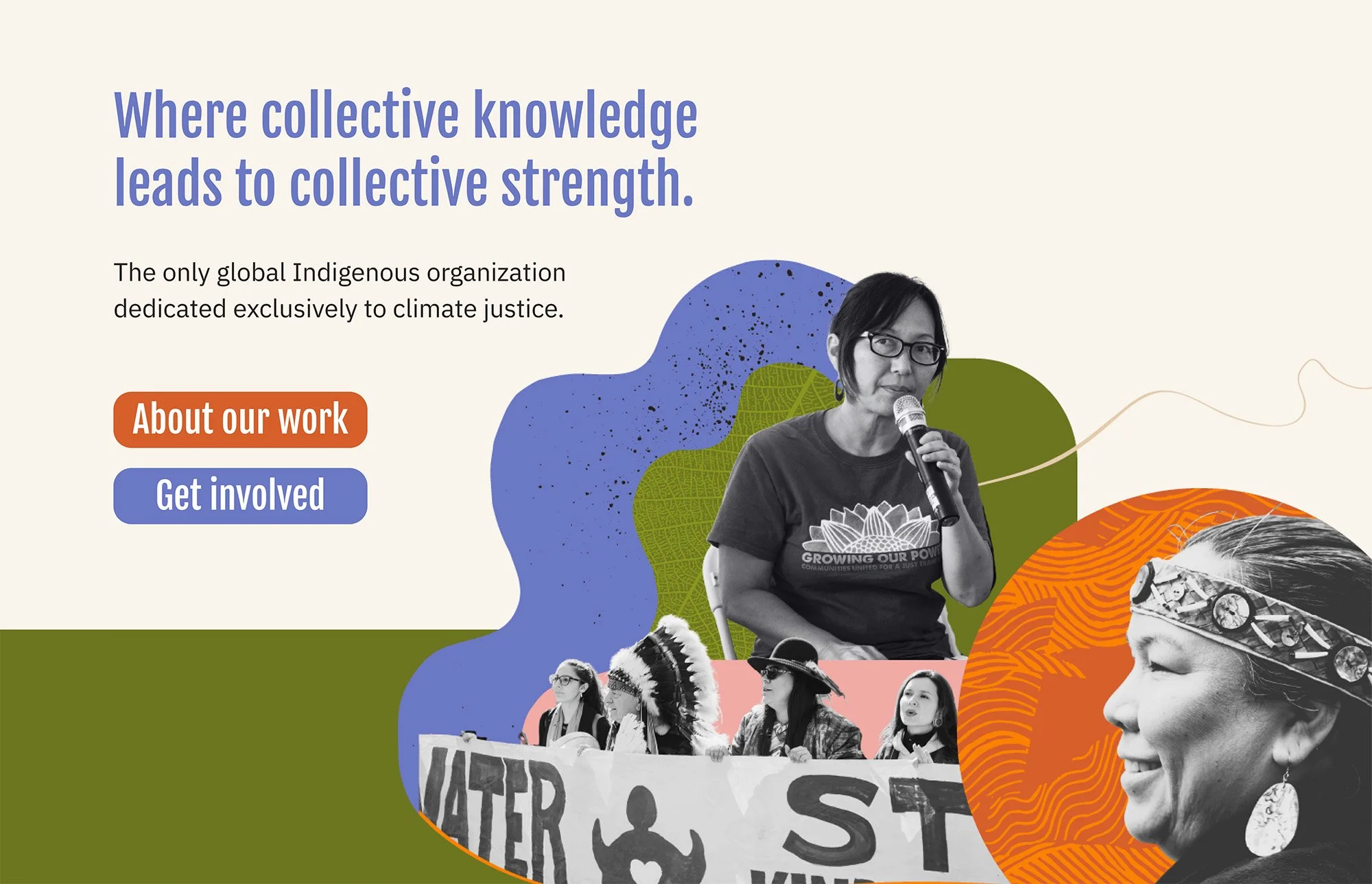 The Woven Project homepage design