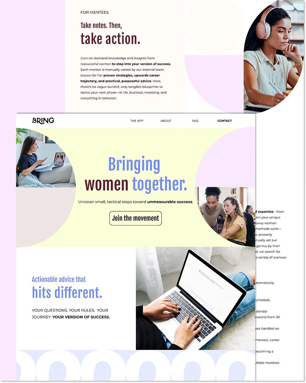 women consulting website