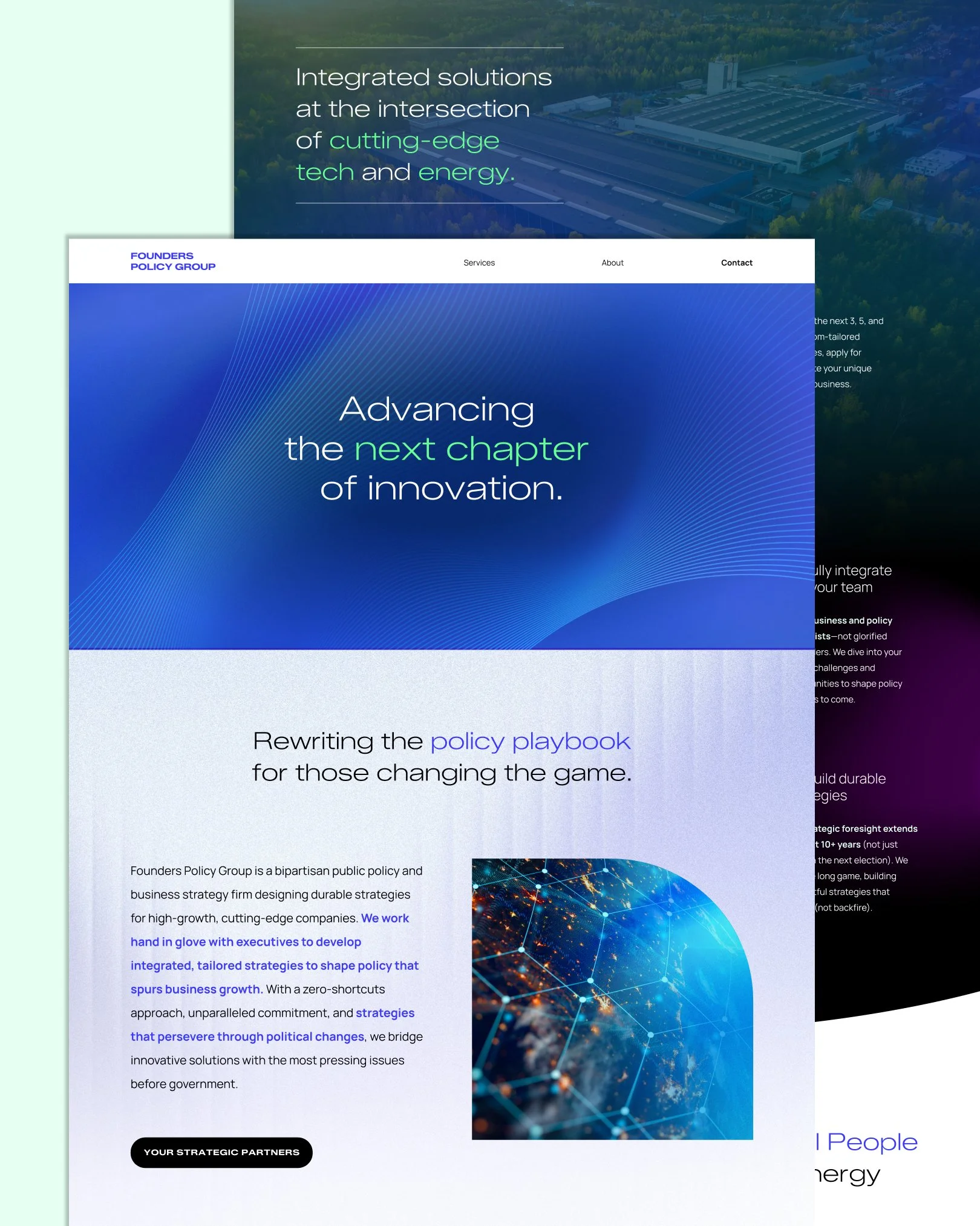 web design for lobbying firm