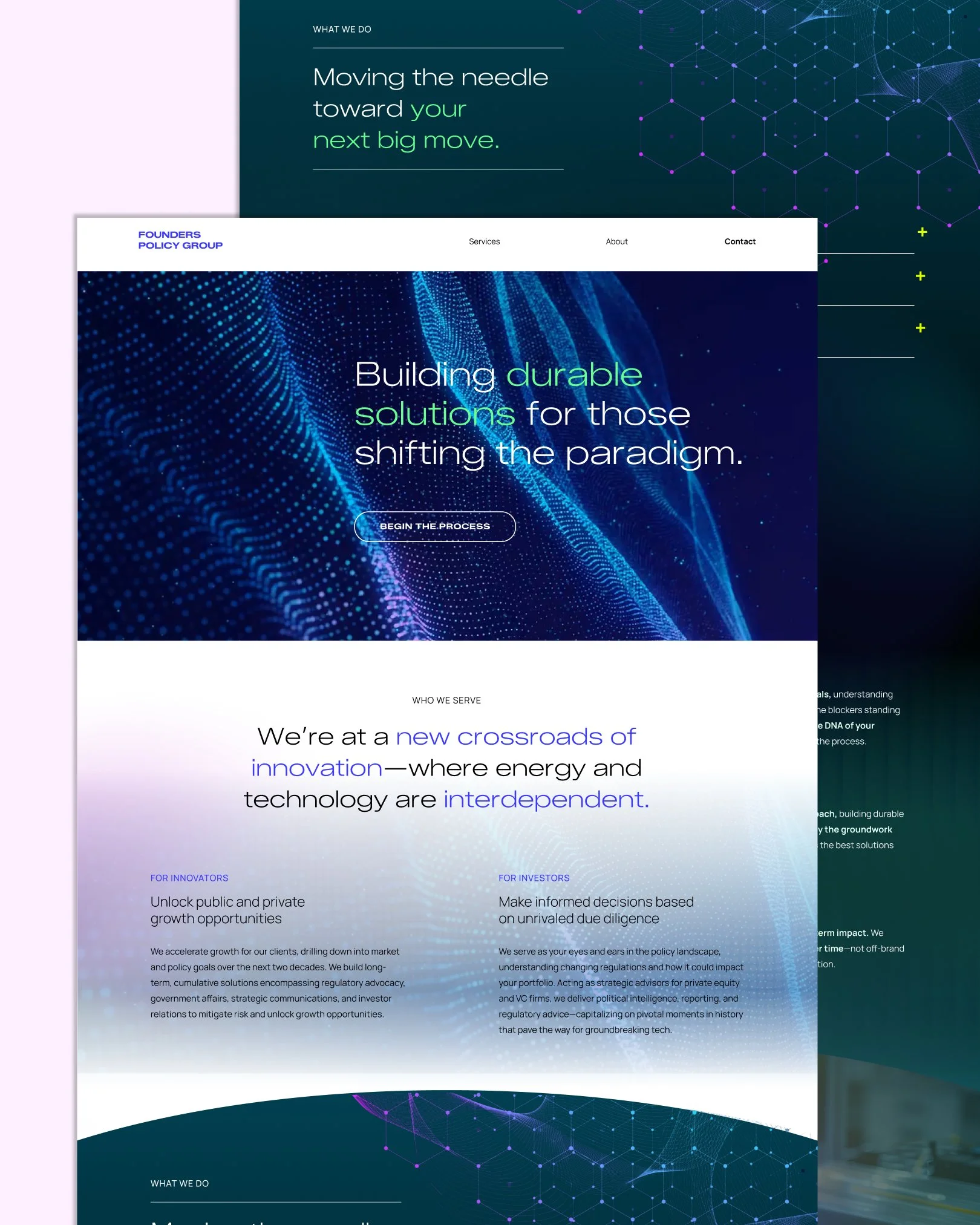 Founders Policy Group website design