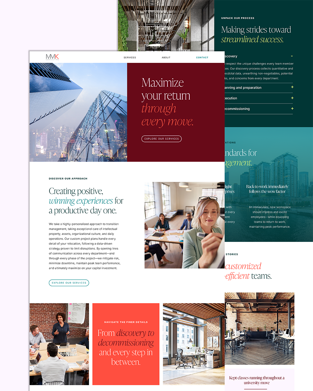 Consulting firm website design