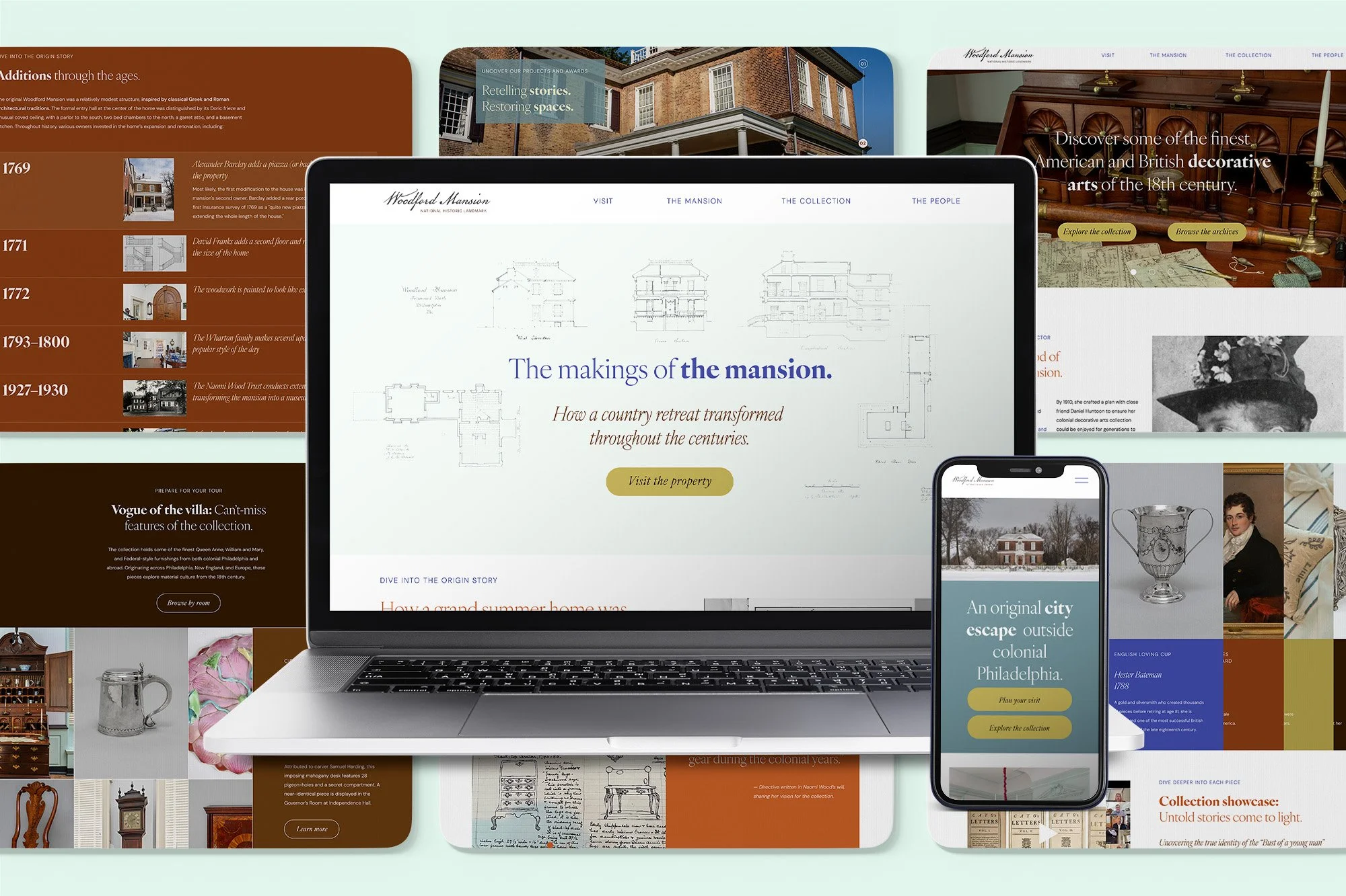 Woodford Mansion Web Design