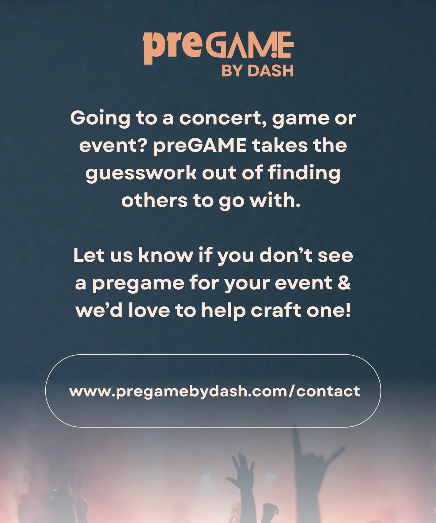 The next step after buying your seat!
We&rsquo;d love to hear from you. #pregaming