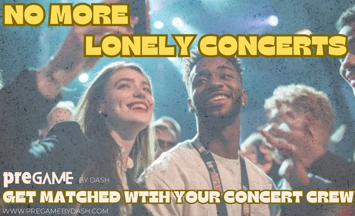 Find your like-minded concert group and preGAME. Visit www.pregamebydash.com to get started  #pregame #concert #friends
