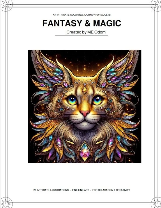 Fantasy & Magic Adult Coloring Book