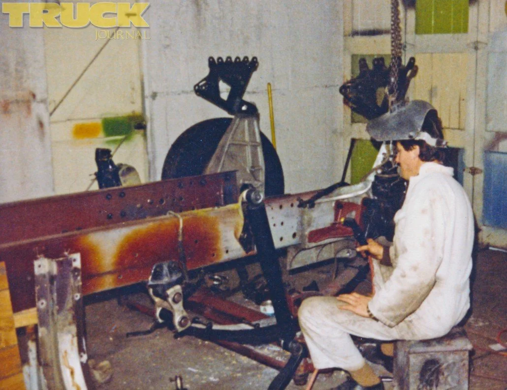 Alan hard at work on the chassis