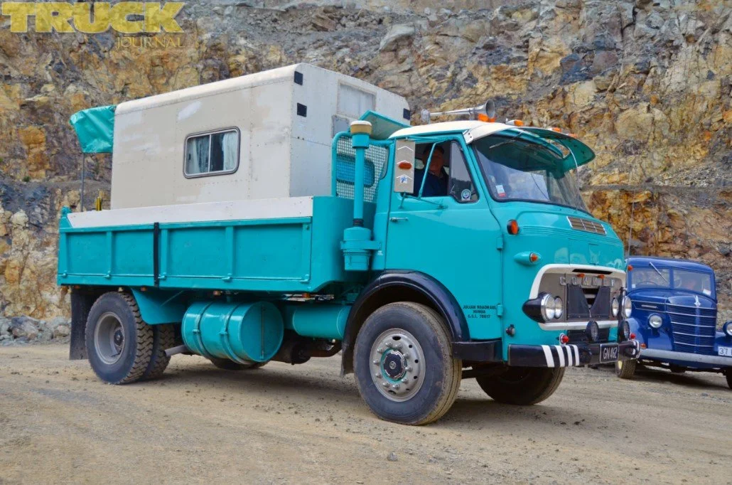 Don enjoying time with friends on a truck run.
