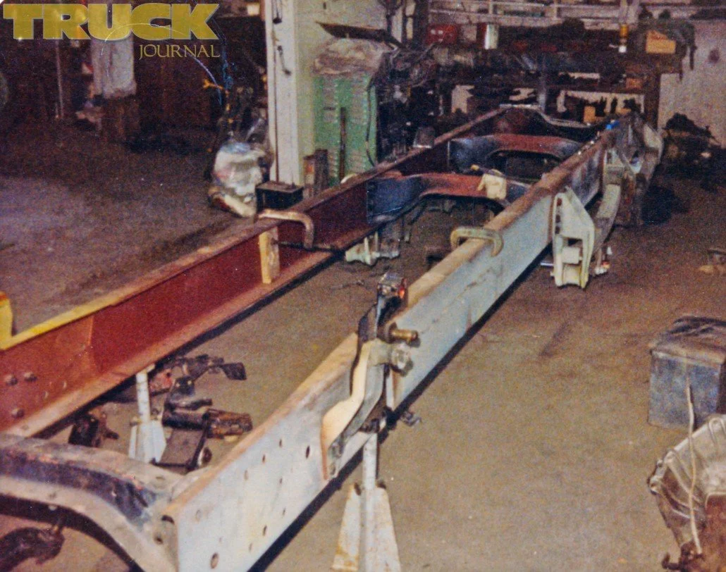 The chassis being prepared