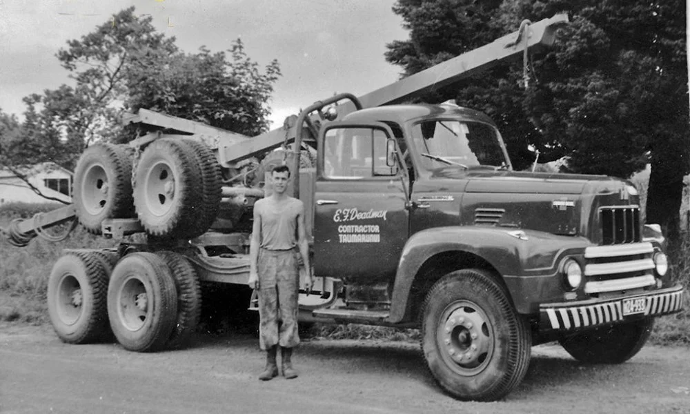 Bob Deadman with an International.